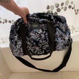 PINK Victoria’s Secret sparkle duffle bag